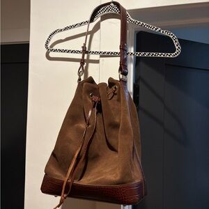 Isadora Italian Leather and Suede
Large Bucket Bag